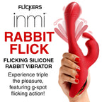 Silicone Rabbit Vibrator Red Clitoral Stimulator > Vibrators > Ladies > Rabbit Multi