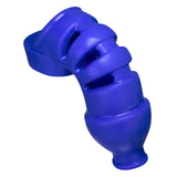 Hunkyjunk Adult Toys Blue LOCKDOWN Cage Chastity by Hunkyjunk Cobalt 840215120090