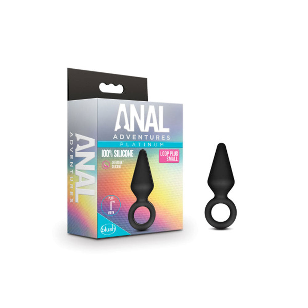 Anal Adventures Platinum Silicone Anal Loop Plug Small – Silicone Small Butt Plug > Anal Range > Butt Plugs