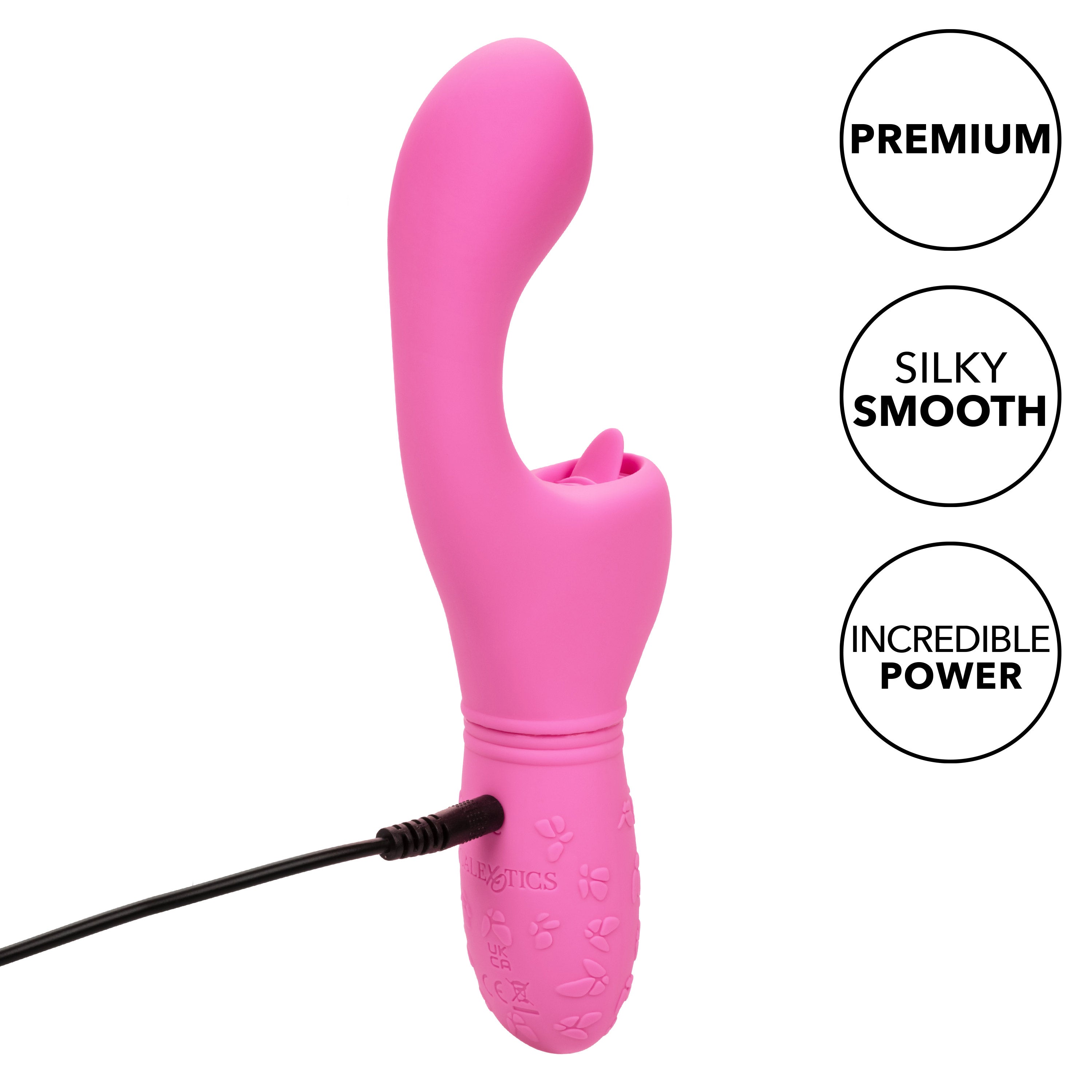 Rechargeable Butterfly Kiss Flicker G-Spot Vibrator Blue VIBRATORS-RABBIT-MULTI