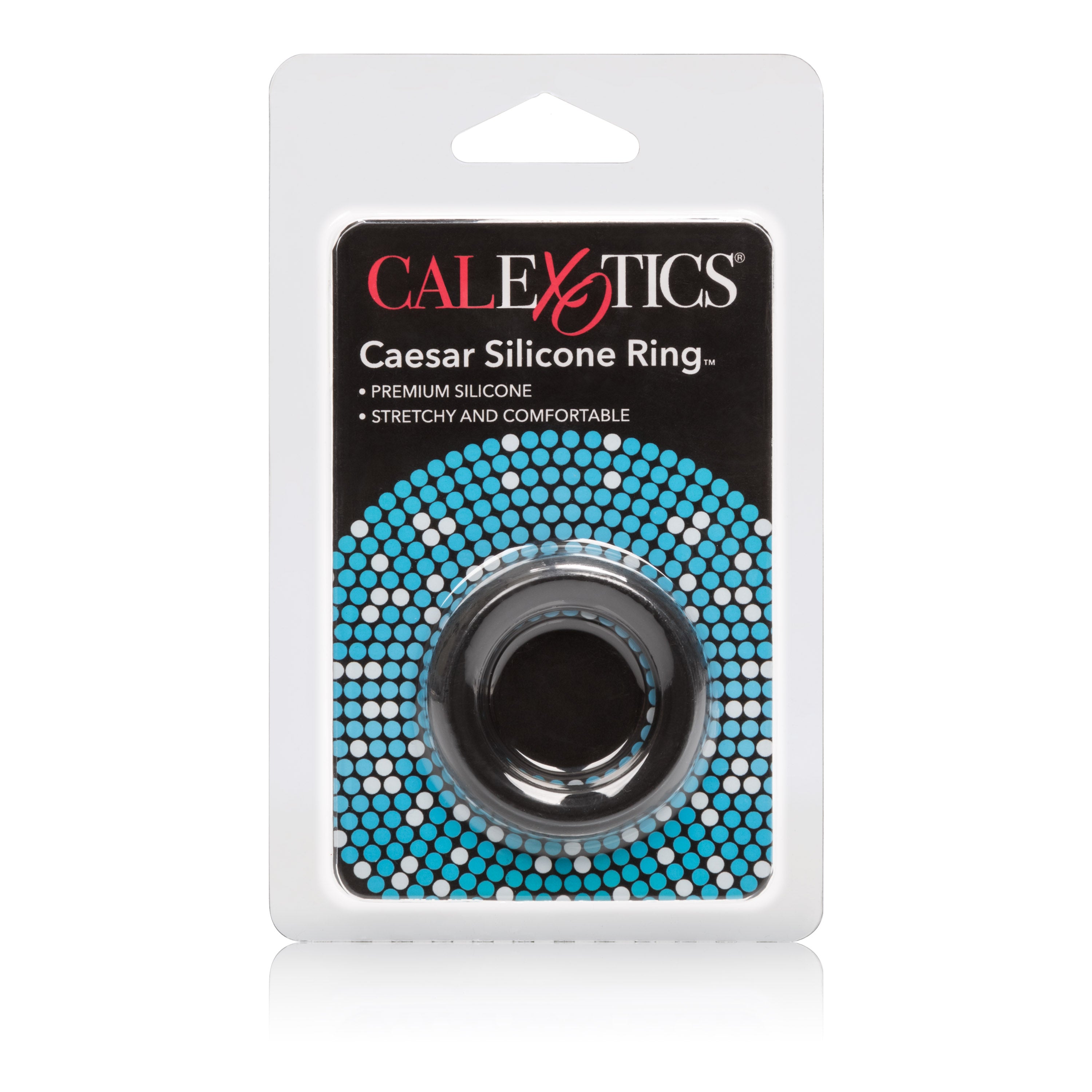 Caesar Black Silicone Cock Ring for Stamina and Comfort COCK RINGS