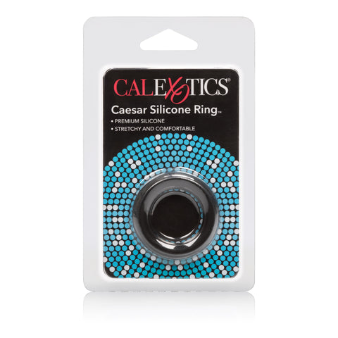 Caesar Black Silicone Cock Ring for Stamina and Comfort COCK RINGS