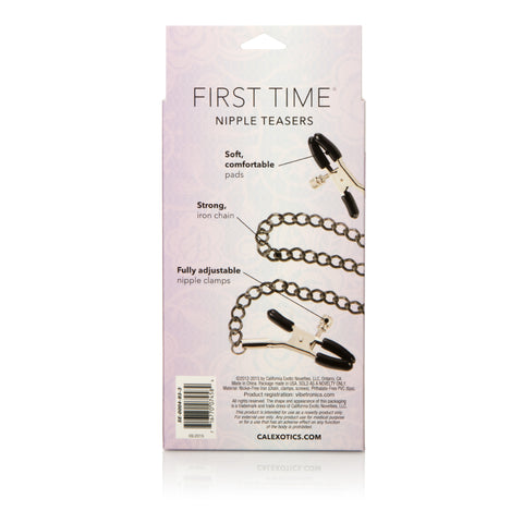 First Time Fetish Adjustable Nipple Clamps with Soft Pads > Bondage Gear > Nipple Clamps