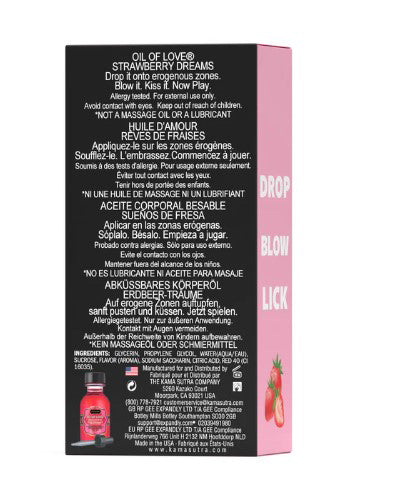 Kama Sutra Oil of Love Strawberry Dreams Kissable Massage Oil > Essentials > Massage Oil