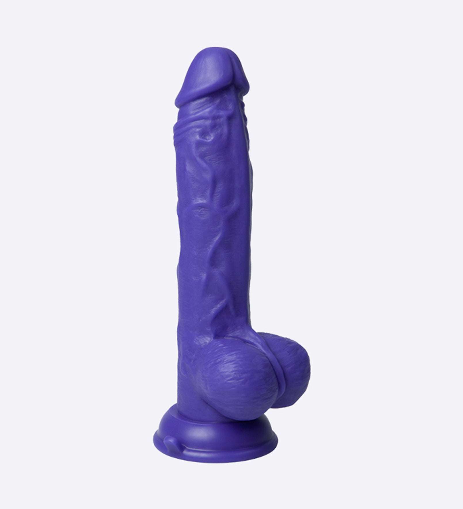 Thruster Baller Realistic Liquid Silicone Thrusting Dildo Purple DONGS Thrusting