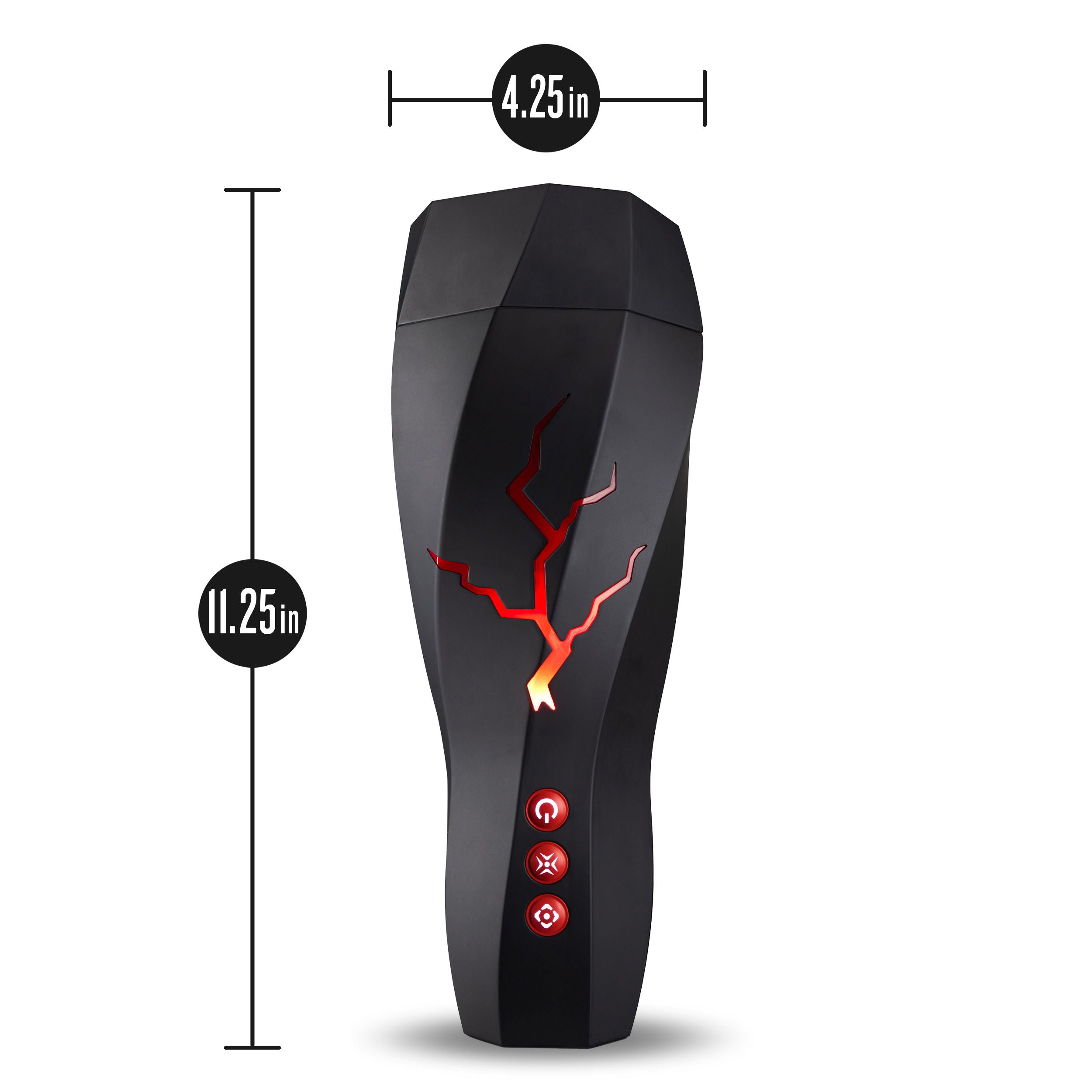 M For Men Storm (White) – Rechargeable Ribbed Masturbator Cup Strokers - Cup|Egg