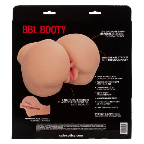 Stroke It BBL Booty Ivory Life-Like Realistic Pleasure Sleeve Over 7.5 Pounds Pure Skin Material Assturbators