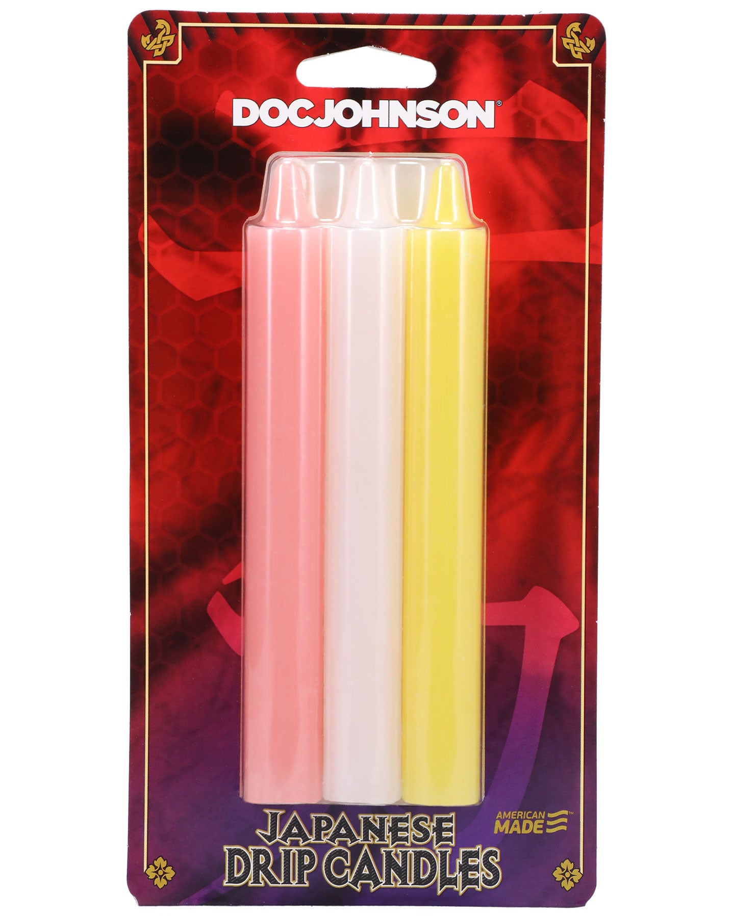 Japanese Drip Candles for Hot Wax Play 3 Pack Drip Candles