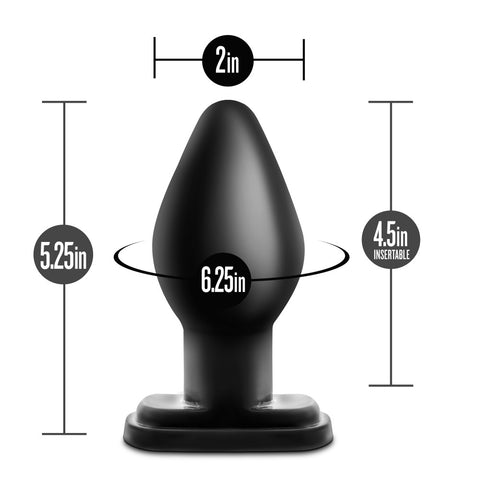 Anal Adventures XL Plug (Black) – Large Tapered Butt Plug Butt Plugs