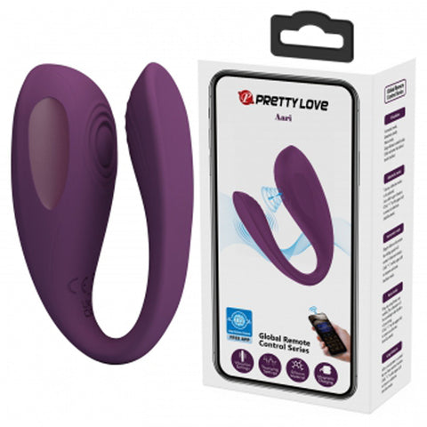 Aari Global Purple App Controlled Vibrator for Couples Pleasure Couples Toys