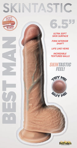 Skintastic Best Man Realistic Dildo with Suction Cup Base 6.5 Inch