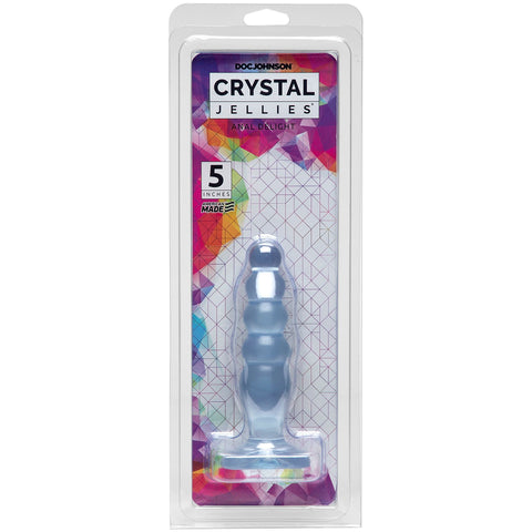 Crystal Jellies Clear Anal Plug Soft Flexible Graduated Toy