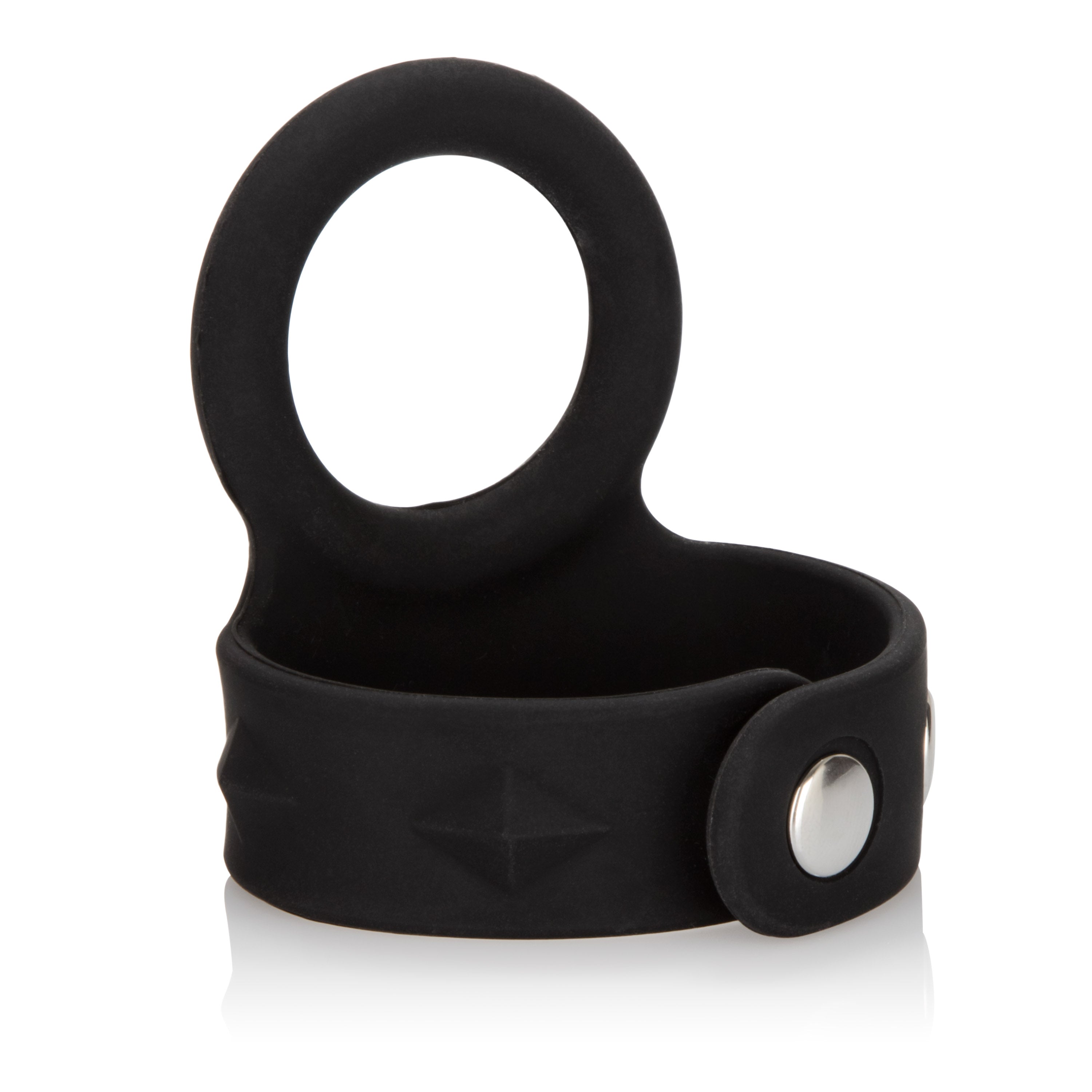 Silicone Adjustable Tri-Snap Scrotum Support Ring Large COCK RINGS Sling