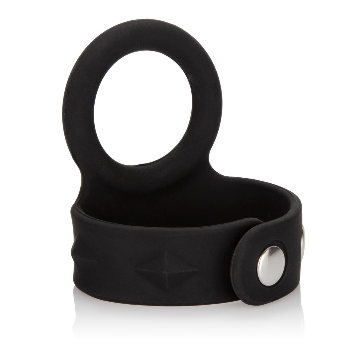 Silicone Adjustable Tri-Snap Scrotum Support Ring Large – Comfortable Silicone Support Ring > Cock Ring > Adjustable
