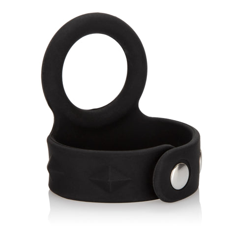Silicone Adjustable Tri-Snap Scrotum Support Ring Large COCK RINGS Sling