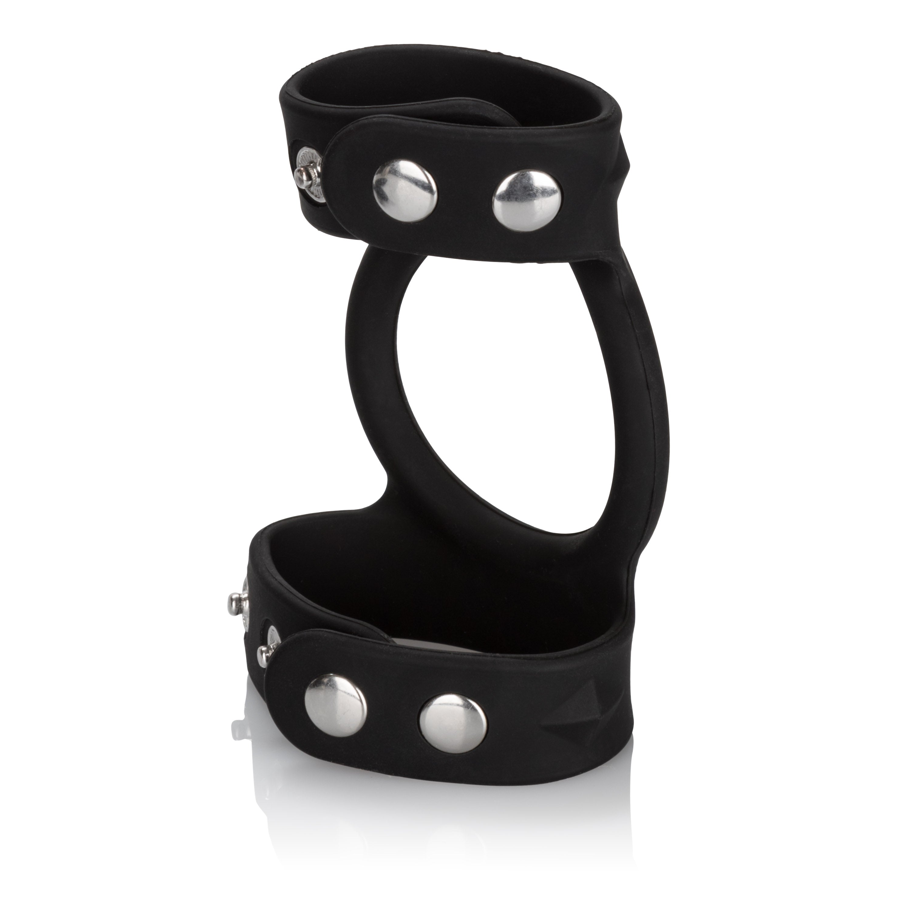 Adjustable Silicone Tri-Snap Cock Cage with Triple Strap Design Cages