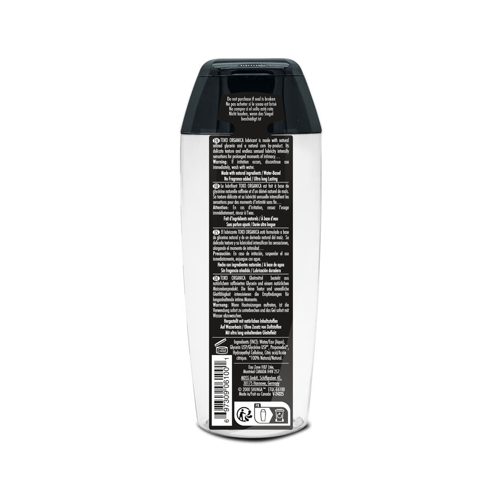 Toko Organica Personal Lubricant – Organic Waterbased Lubricant Water Based Lube