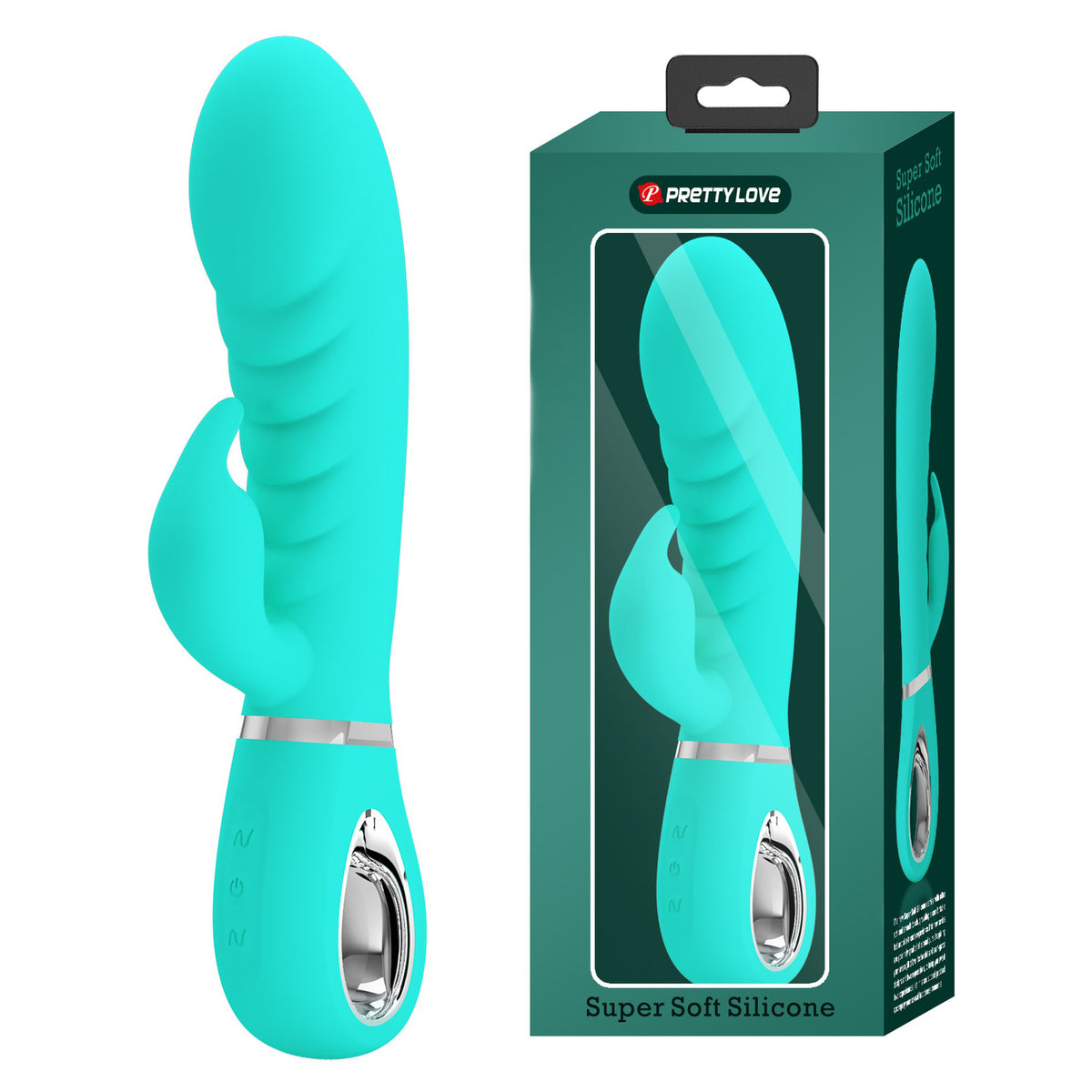 Prescott Super Soft 8 Inch Purple Silicone Rabbit Vibrator > Vibrators > Ladies > Rabbit
