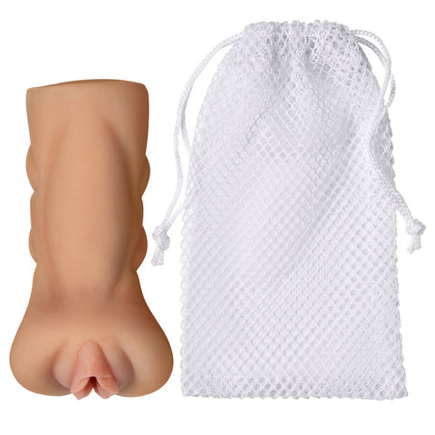 Cloud 9 Pocket Pussy Stroker Masturbator in Realistic Flesh Tone Tan Strokers - Manual