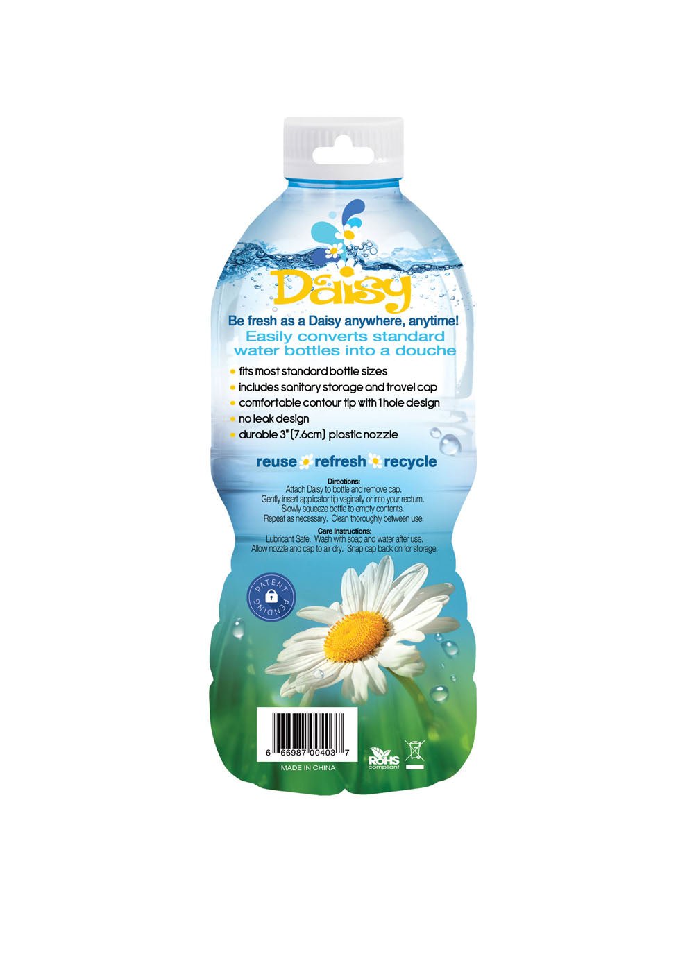 Daisy Douche Water Bottle Converter For Travel Douches
