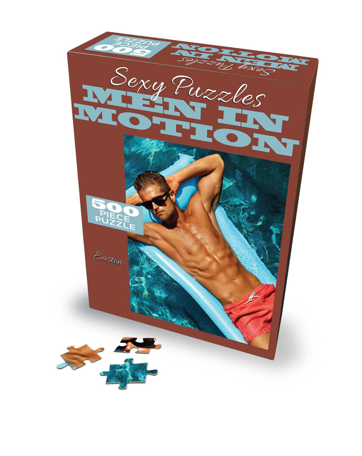Sexy Men in Motion 500 Piece Puzzle for Adult Intimacy Play Default Title Games
