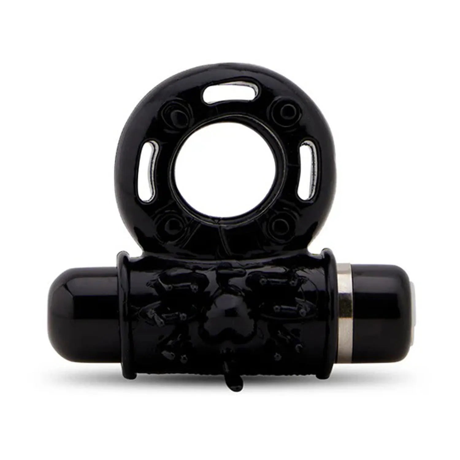 Nu Sensuelle Ultra Flex Mate (Black / Clear) – Couples Ring with Vibration Black > Cock Ring > Vibrating