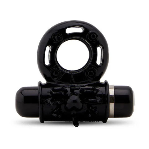 Nu Sensuelle Ultra Flex Mate (Black / Clear) – Couples Ring with Vibration Black > Cock Ring > Vibrating