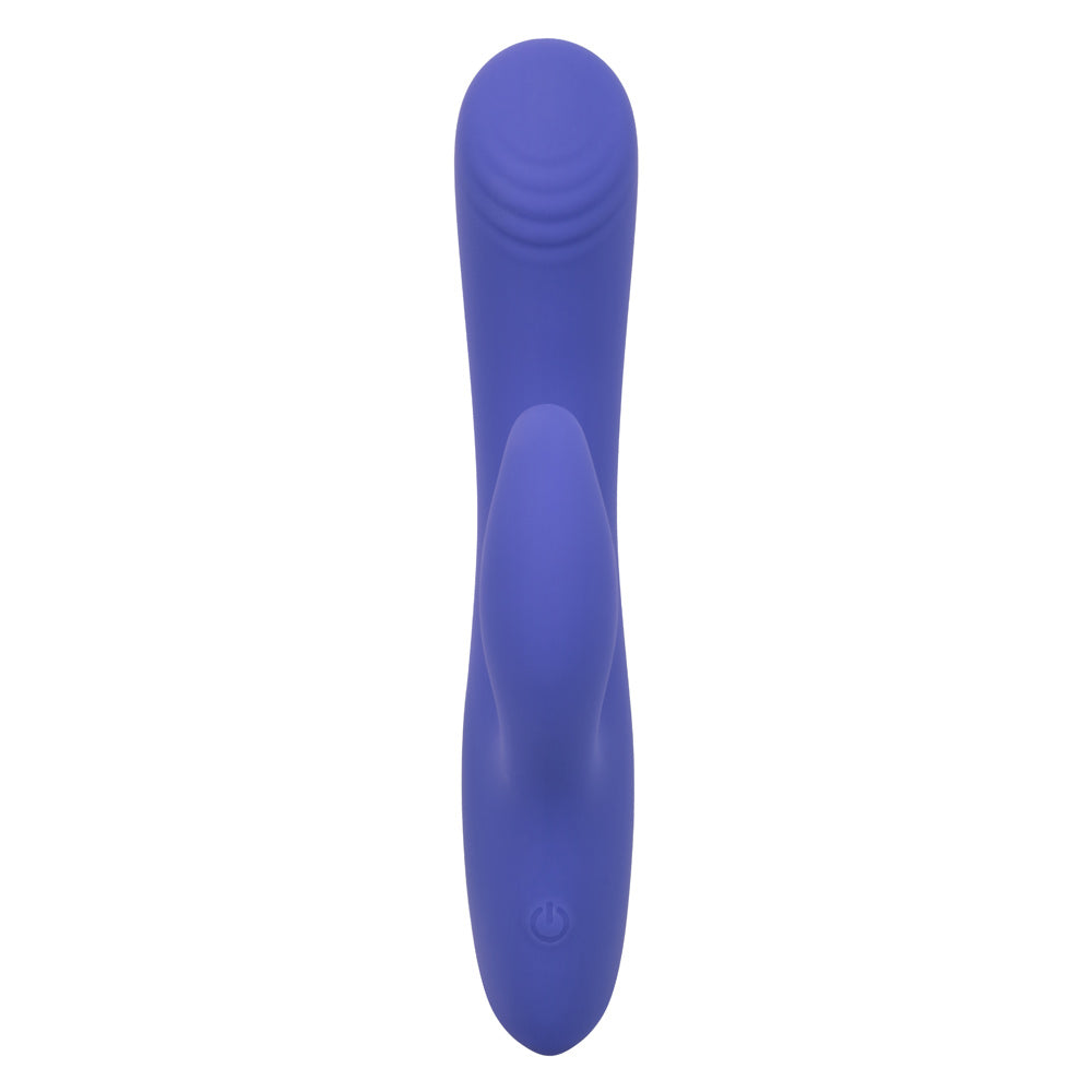 CalExotics Connect Dual Stimulator Purple Silicone Waterproof 9 Function Vibrations 40 Minutes Runtime > Vibrators > Ladies > Rabbit