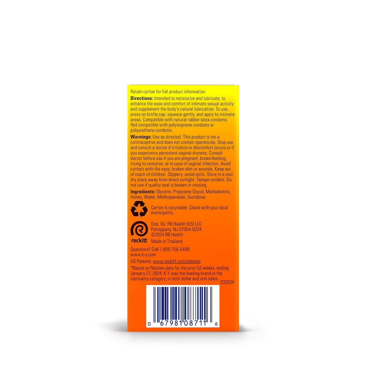 KY Warming Liquid Lubricant 2.5 Oz Water-Based Intimacy Gel > Lube > Water Based