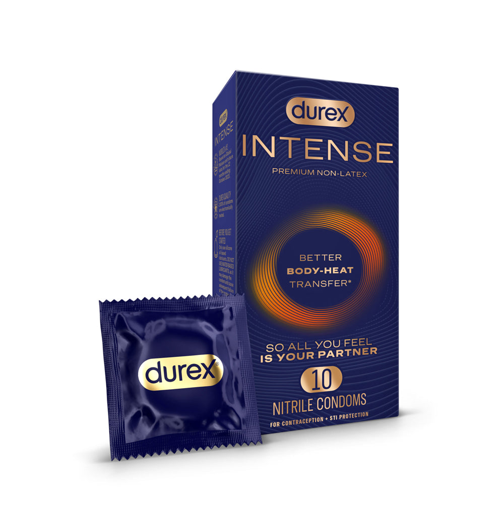 Durex Intense Ultra Thin Nitrile Condoms Pack of 10 – Sensitive Condoms Default Title > Essentials > Condoms
