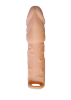 Skinsations Husky Lover 6.5 Inch White Penis Extension Sleeve Beige > Sex Toys For Men > Penis Sleeves