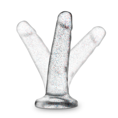 Naturally Yours Glitter Dong Clear 5.5 Inch Dildo DONGS