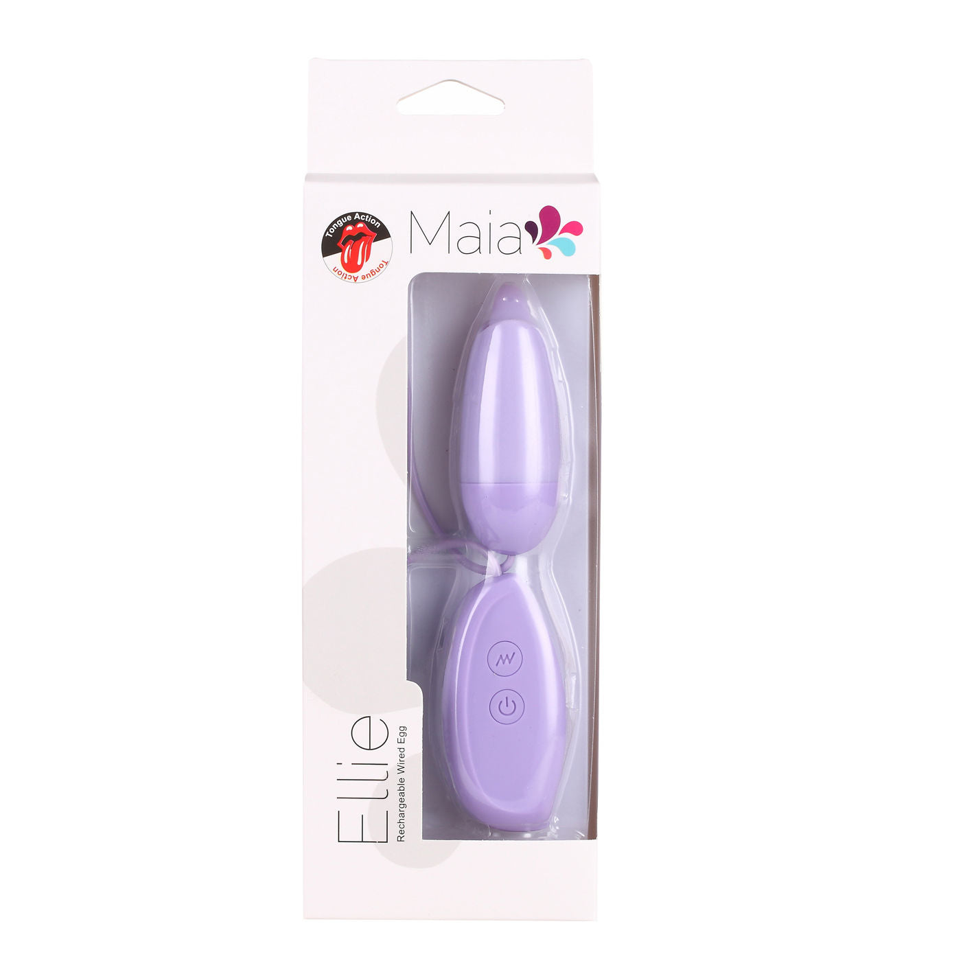 Ellie Wired Bullet Vibrator with Flickering Tongue in Purple BULLETS