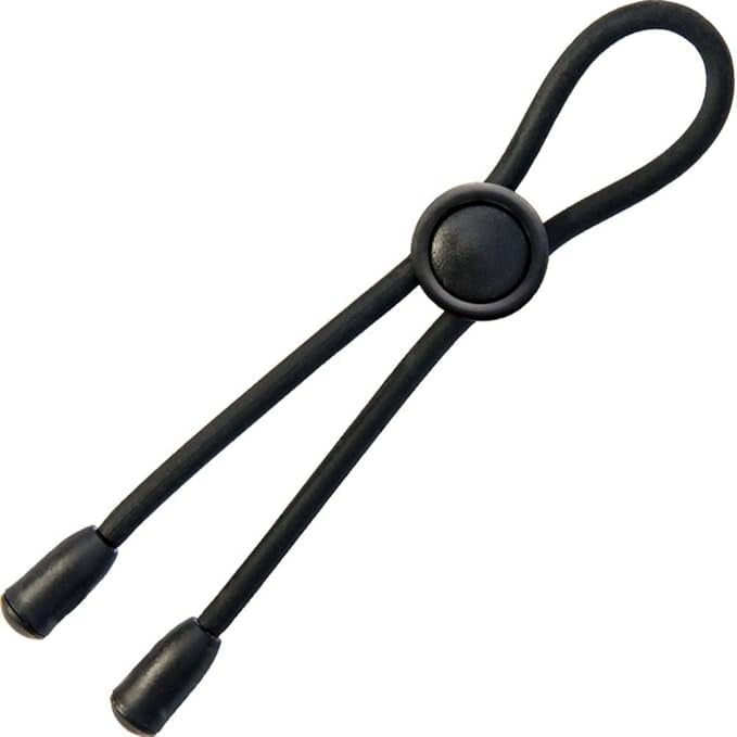 Mack Tuff Adjustable Silicone Cock Tie Black > Cock Ring > Adjustable