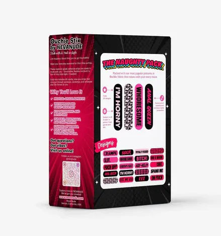Naughty Naughty XXX Ouchie Stix – 40-Pack Bandages Multi > Novelties > Gag Gifts