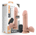 Dr. Skin Dr. Dylan (Vanilla) – Waterproof Rechargeable 7-Inch Vibrating Dildo With Remote Control > Vibrators > Realistic Vibrators