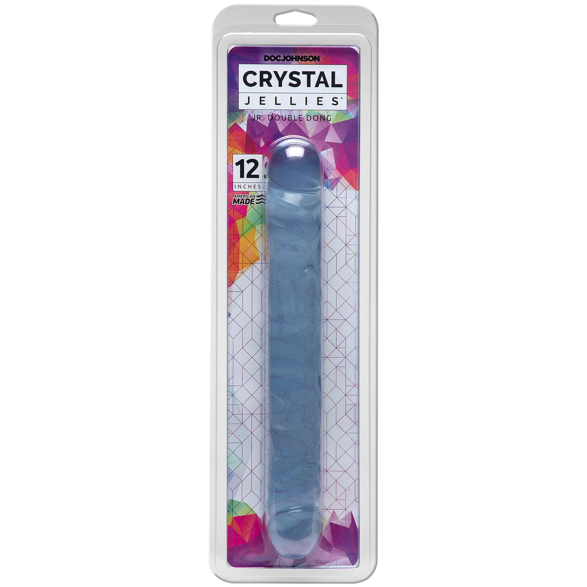 Doc Johnson Crystal Jellies Jr. Double Dong – Soft Flexible 12 Inch Double-Ended Dong > Dildos > Double Dildos