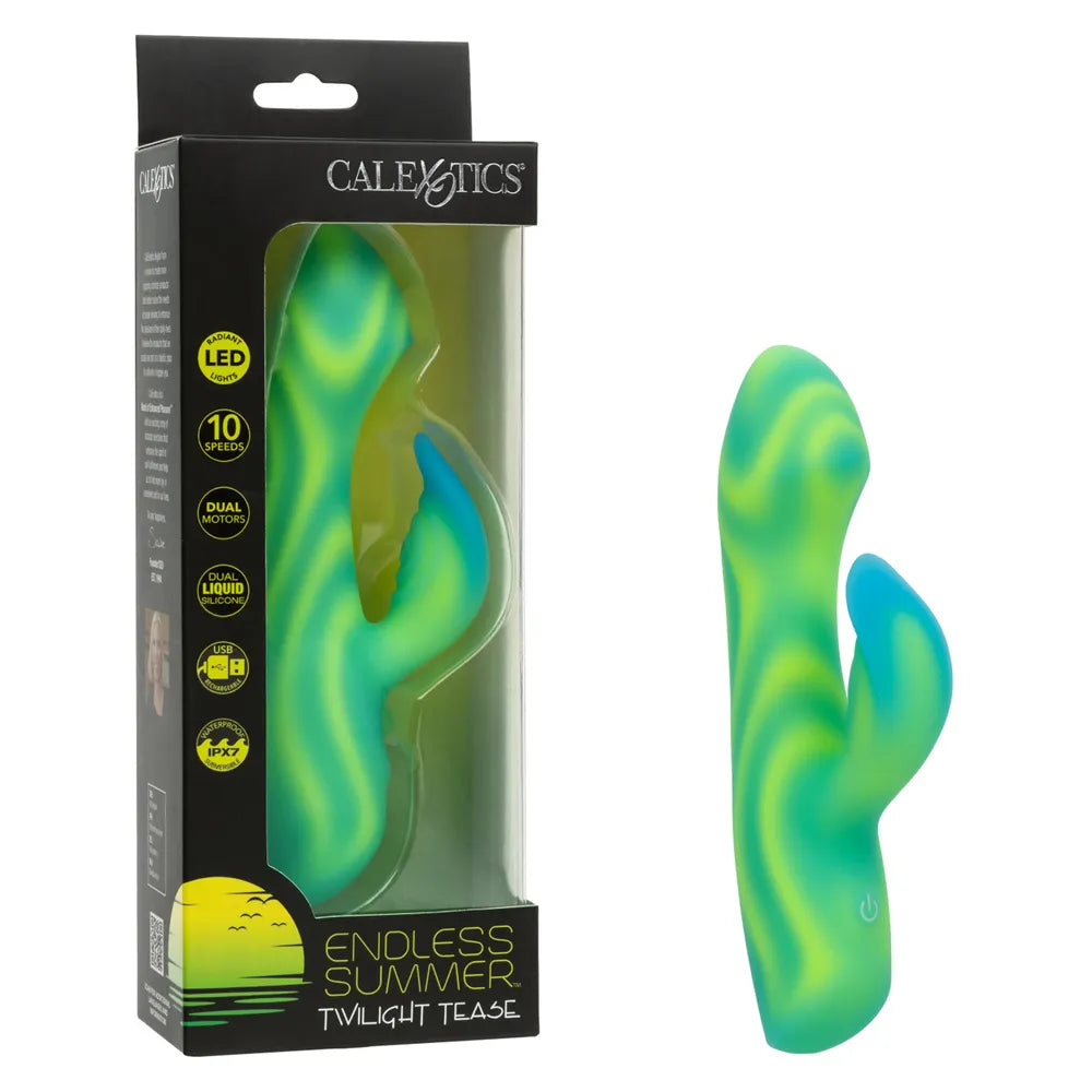 Endless Summer Twilight Tease (Green) – Dual-Motor Massager Green > Vibrators > Ladies > Rabbit