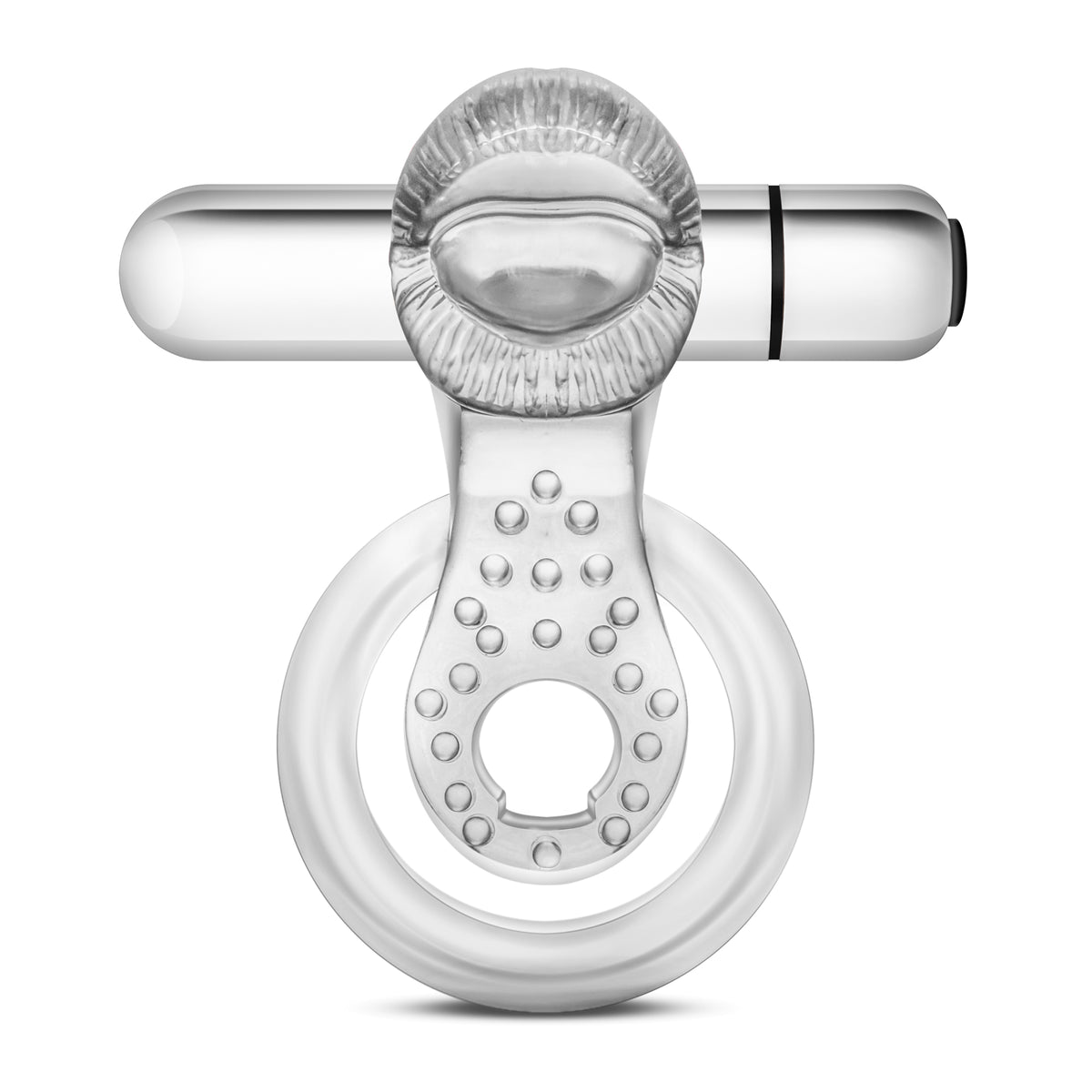 Stay Hard 10 Function Vibrating Tongue Ring Clear 2.5 Inch Clear > Cock Ring > Sling