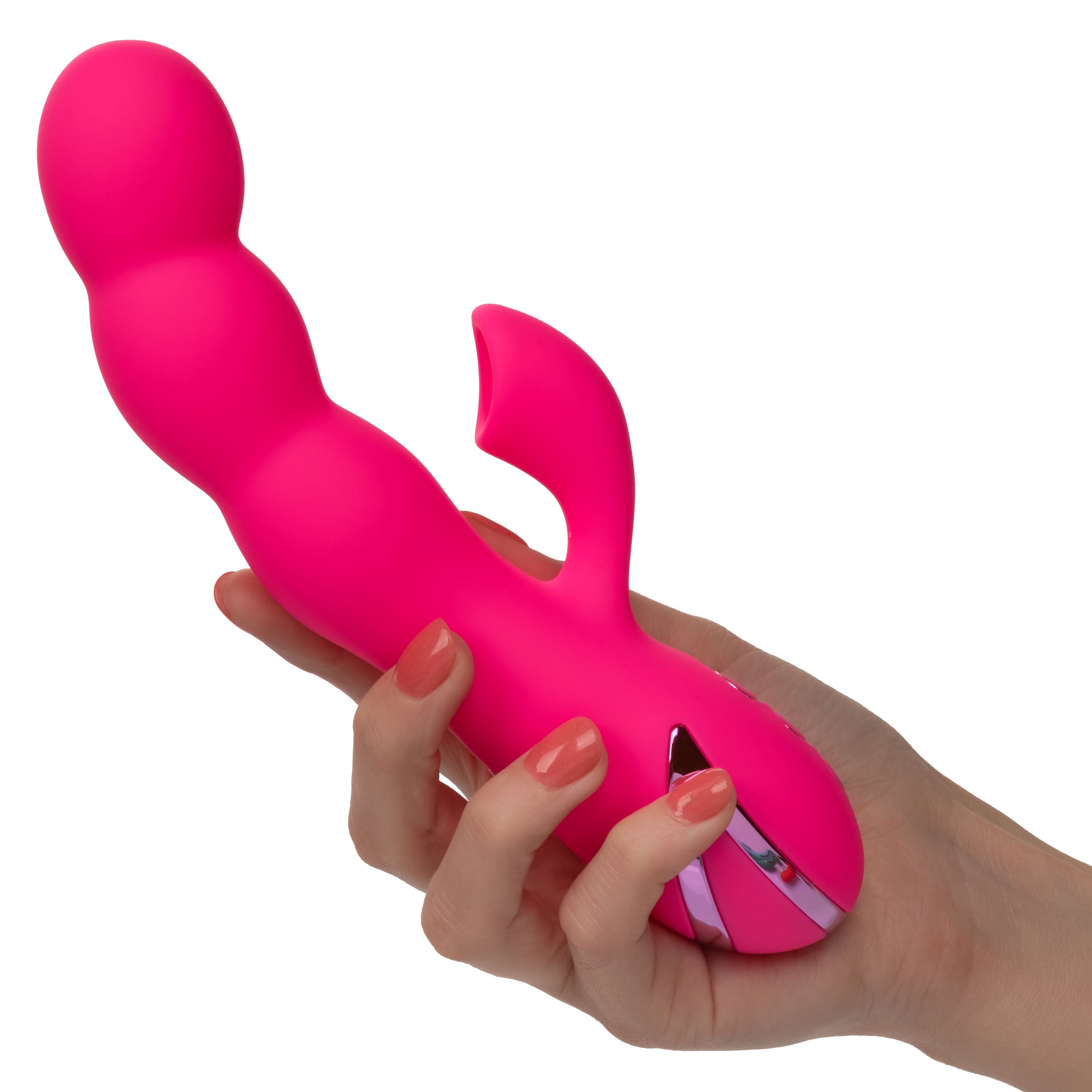 California Dreaming Oceanside Orgasm Massager with Clitoral Suction and Vibrating Functions VIBRATORS-RABBIT-MULTI