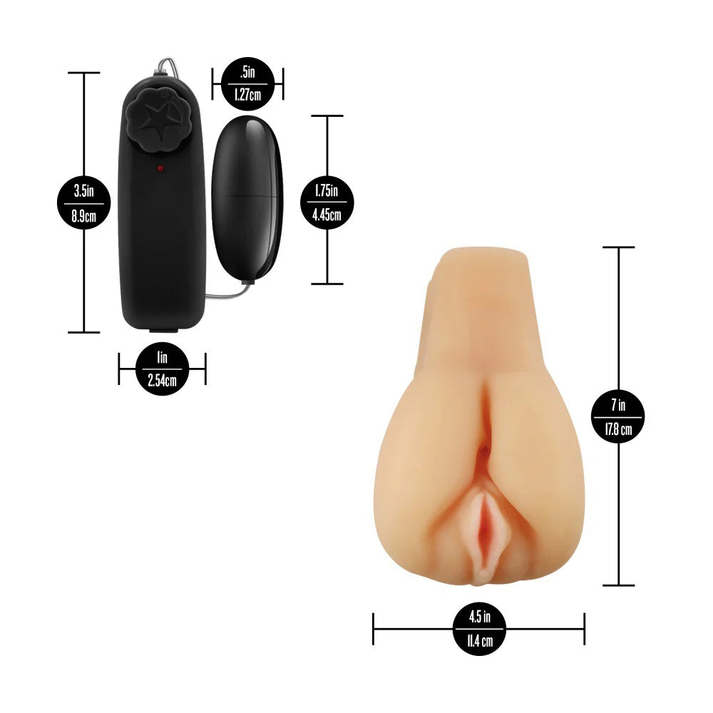 Enlust Jordyn (Beige) – Life-Sized Dual Entrance Masturbator > Sex Toys For Men > Masturbators > Vibrating