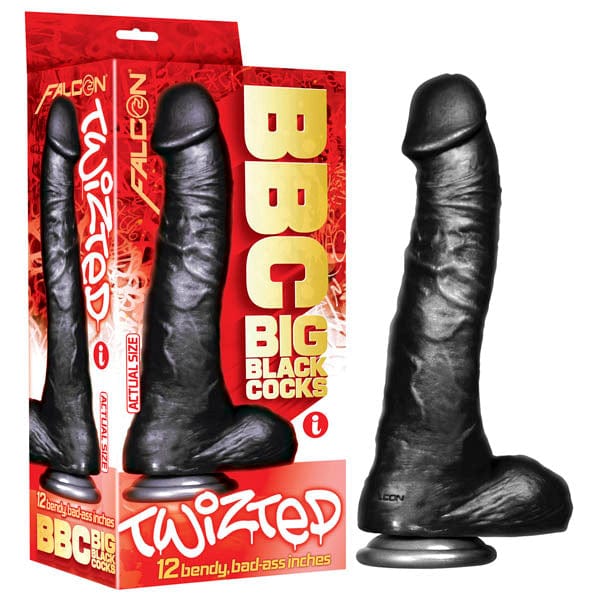 Icon Brands DONGS Black BBC (Big  Cocks) - Twizted -  30.5 cm (12'') Dong 847841052023