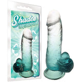 Icon Brands DONGS Green Shades 6'' Jelly Dong - Emerald 15.2 cm Dildo 847841013017