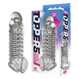 Icon Brands SLEEVES Clear The 9's Toppers Open Ended -  Penis Extension Sleeve 847841026758