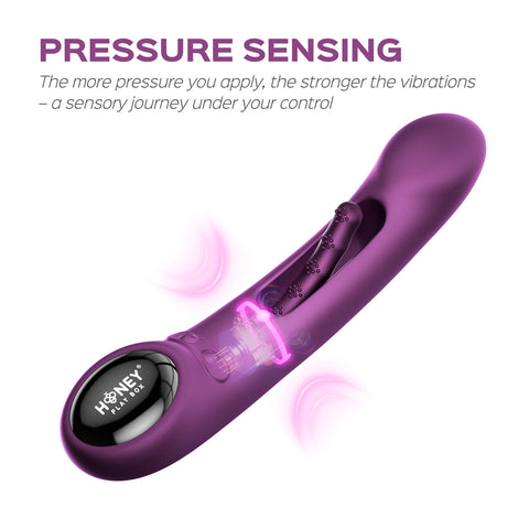 Tempo App Controlled G-Spot Vibrator with Tapping and Buzzing Couples Toys