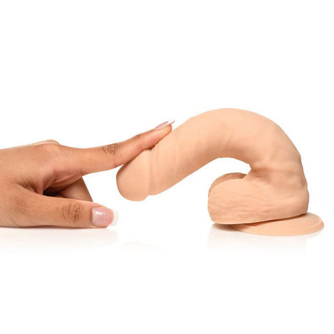 7 Inch Silicone Dildo with Realistic Head and Balls Light Dildos & Dongs