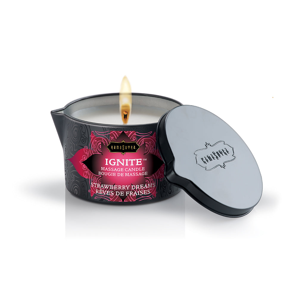 Kama Sutra Ignite Strawberry Dreams Massage Candle 6 Oz Oil > Candles > Massage