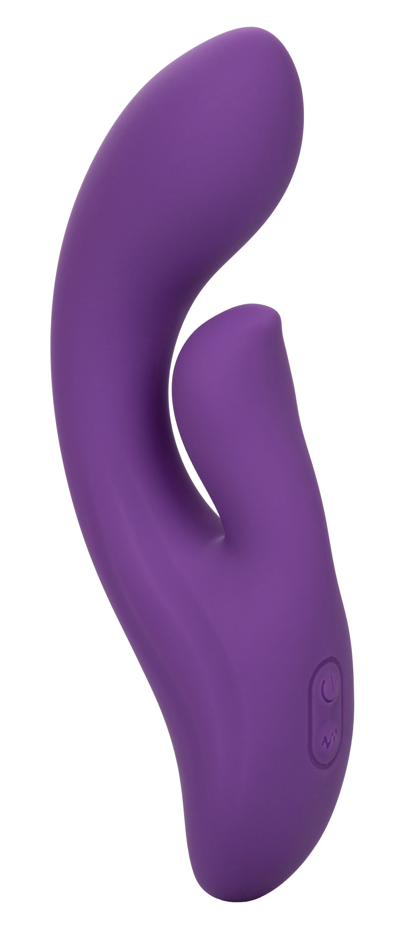 Stella Liquid Silicone Dual Pleaser Purple with 12 Vibration Functions and USB Rechargeable VIBRATORS-RABBIT