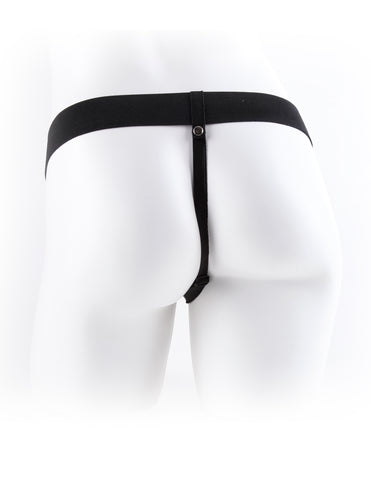 Fetish Fantasy 9 Inch Hollow Strap-On with Balls in Flesh STRAP-ONS