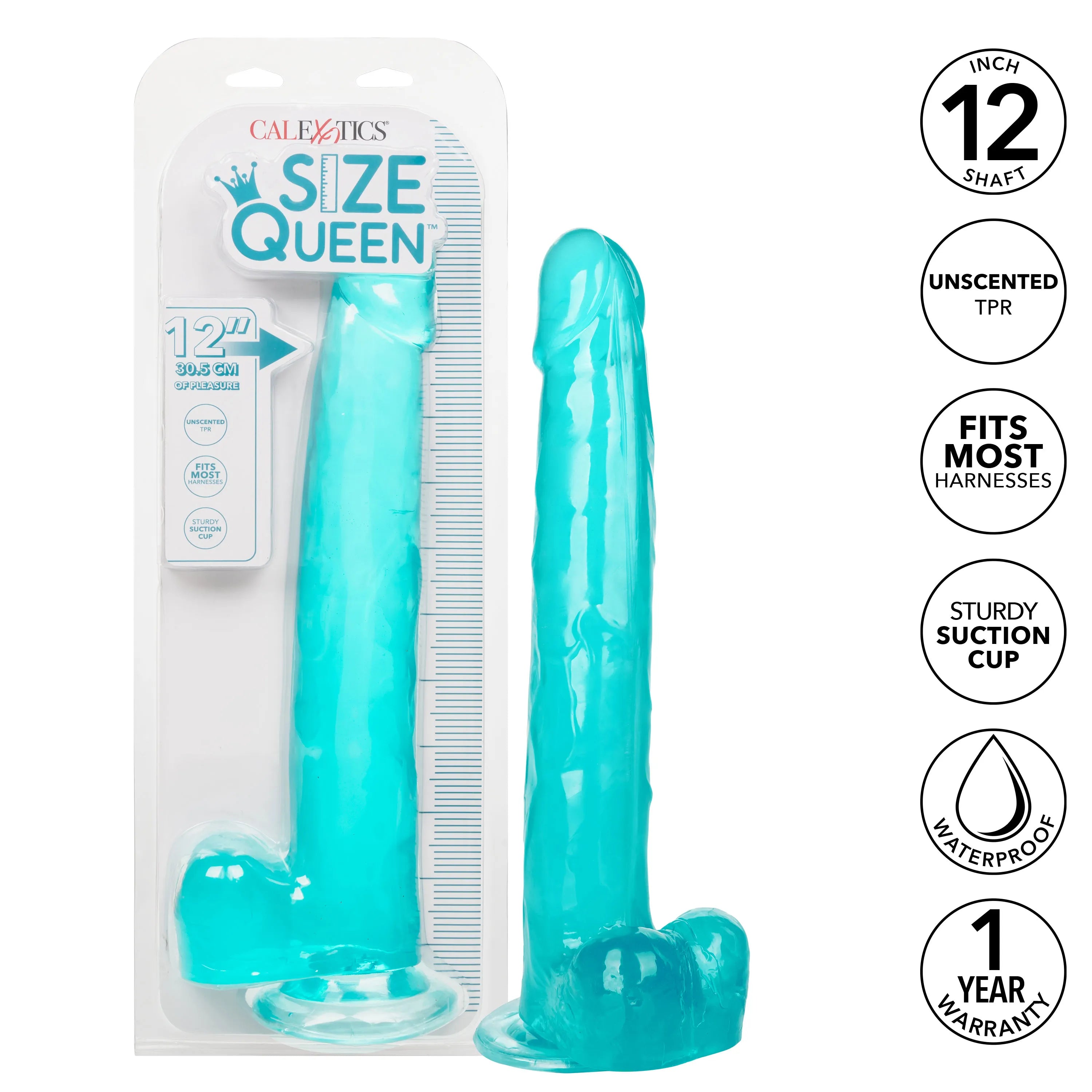 Size Queen 12 Inch Realistic Dildo – Firm 30.5 Cm Dildo > Dildos > Large Dildos